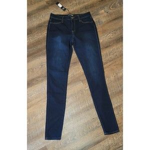 Fashion Nova Classic Mid Rise Dark Denim Skinny Jeans Size 7